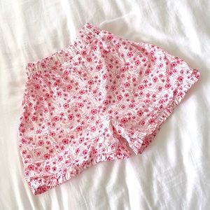 Girls Bella Bliss Shorts Pink Floral Size 5